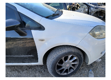 Fiaat linea sag ön çamurluk hatasız beyaz çıkma  orjinal